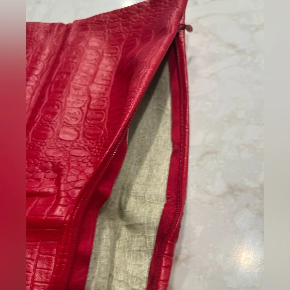 16”x16” Faux Red Pillow Cover
